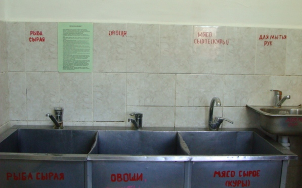 фото мойка для продуктов в холодном цеху
